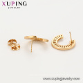 97095 xuping unique design 18k gold color synthetic zircon fashion ladies drop earrings